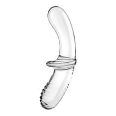 Satisfyer Satisfyer Double Crystal (Clear), oboustranné skleněné dildo