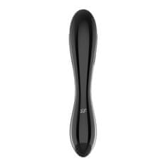 Satisfyer Satisfyer Dazzling Crystal (Black), oboustranné skleněné dildo