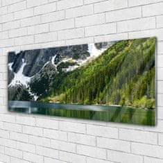 tulup.cz akrylový obraz Jezero Les Hory Krajina 125x50 cm 4 Přívěsky