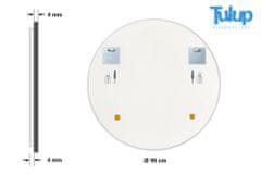 tulup.cz Kulaté koupelnové zrcadlo bílý rám Bílý fi 60 cm