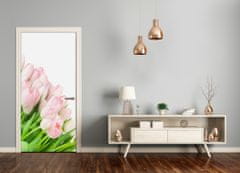 tulup.cz Fototapeta na dveře Růžové tulipány 75x205 cm