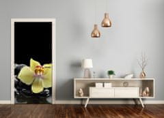 tulup.cz Fototapeta samolepící Orchidej a kamení 85x205 cm