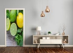 tulup.cz Fototapeta na dveře samolepící limetka a citron 85x205 cm