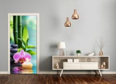 tulup.cz Fototapeta samolepící Orchidej a bambus 75x205 cm