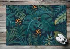 tulup.cz Rohožka Listy květů Monstera 150x100 cm