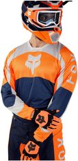 FOX dres FOX 180 Nitro fluo černo-oranžovo-bílo-šedý XL