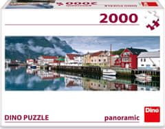 Dino Panoramatické puzzle Rybářská vesnice 2000 dílků