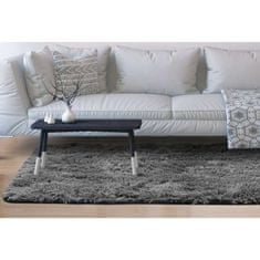 KOMFORTHOME Měkký koberec Shaggy Antislip 80x160 cm Barva Tmavě šedá