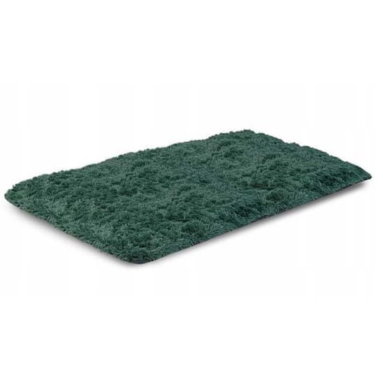 KOMFORTHOME Měkký chlupatý protiskluzový koberec 120x160 cm Barva zelená