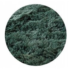 KOMFORTHOME Měkký chlupatý protiskluzový koberec 80x120 cm Barva zelená