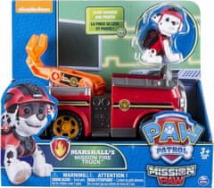 Spin Master Spin Master Paw Patrol Tlapková Patrola - Transformační vozidlo s figurkou - Marshall Black))