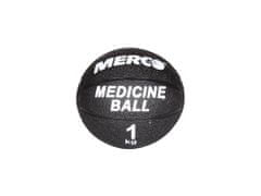 Merco Black gumový medicinální míč hmotnost 1 kg
