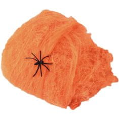 Europalms Halloween pavučina oranžová, 50g, UV aktivní