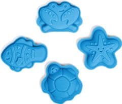 Bigjigs Toys Silikonové formičky OCEAN modré