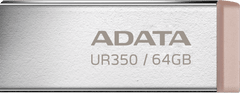 Adata UR350/64GB/USB 3.2/USB-A/Hnědá