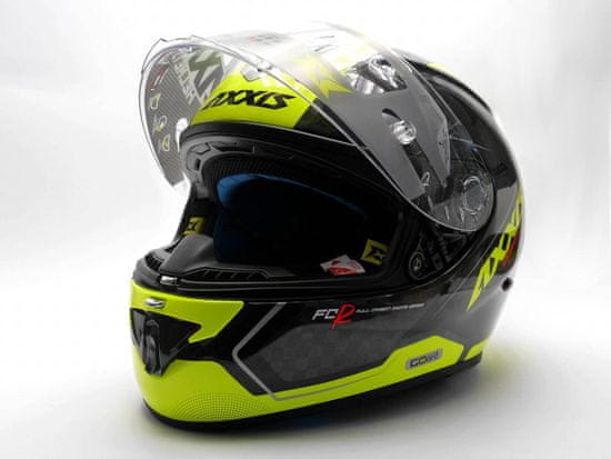 AXXIS HELMETS integrální helma COBRA RAGE A3 lesklá - fluo žlutá - L