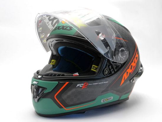 AXXIS HELMETS integrální helma COBRA RAGE A16 - matná zelená - L