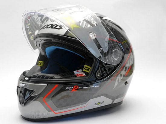 AXXIS HELMETS integrální helma COBRA RAGE A3 lesklá - perleťově šedá - L