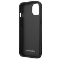 MERCEDES hard obal na iPhone 15 PLUS 6.7" Black Leather Urban