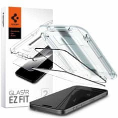 Spigen Ochranné sklo Spigen GLAS.TR "EZ FIT" 2BALENÍ iPhone 15 6.1" Black