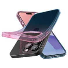 Spigen Liquid Crystal Glitter silikonové pouzdro na iPhone 15 PRO 6.1" Gradation pink