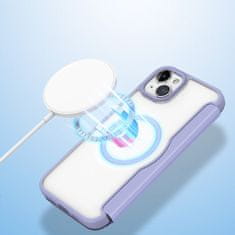 Dux Ducis Skin X Pro MagSafe knížkové pouzdro na iPhone 15 6.1" Purple