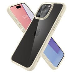 Spigen Crystal Hybrid pouzdro na iPhone 15 PRO MAX 6.7" Sand beige