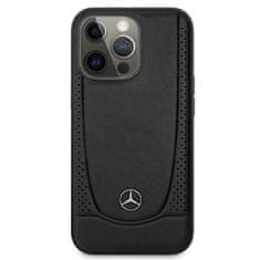 MERCEDES hard obal na iPhone 15 PRO 6.1" Black Leather Urban