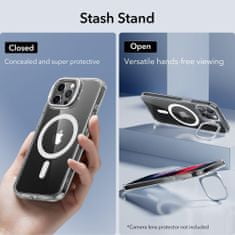 ESR Classic Kickstand HaloLock Magsafe pouzdro na iPhone 15 PRO MAX 6.7" Clear
