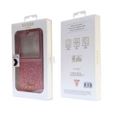 Guess hard kryt na Samsung Galaxy Z Flip 5 Pink Glitter Flakes Metal Logo