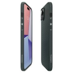 Spigen Liquid Air silikonové pouzdro na iPhone 15 PLUS 6.7" Abyss Green