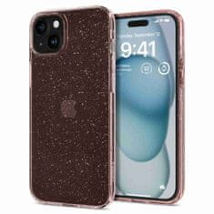 Spigen Liquid Crystal silikonové pouzdro na iPhone 15 6.1" Glitter Crystal Rose