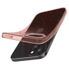 Spigen Liquid Crystal silikonové pouzdro na iPhone 15 6.1" Glitter Crystal Rose