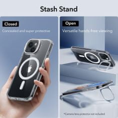 ESR Classic Kickstand HaloLock Magsafe pouzdro na iPhone 15 PLUS 6.7" Clear