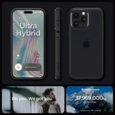 Spigen Ultra Hybrid obal na iPhone 15 PRO 6.1" Frost Black (kouřový)