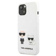 Karl Lagerfeld KLHCP13SSSKCW hard silikonové pouzdro iPhone 13 Mini 5.4" white Silicone Karl & Choupette