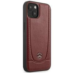 MERCEDES hard obal na iPhone 15 6.1" Red Leather Urban Bengale