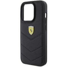 Ferrari hard silikonové pouzdro iPhone 15 PRO 6.1" black Quilted Metal Logo