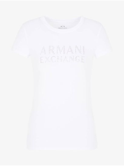 Armani Exchange Bílé dámské triko Armani Exchange