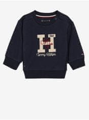 Tommy Hilfiger Tmavě modrá holčičí mikina Tommy Hilfiger 74