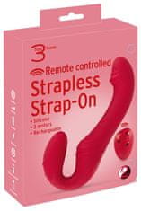 You2toys You2Toys Remote Controlled Strapless Strap-On 3 Motors Red