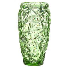 Caesar Crystal Váza Rock, barva zelená, výška 180 mm