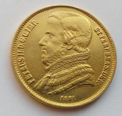 INTEREST Zlatý - 20 000 Réis 1851 - Petr II. Rio de Janeiro.