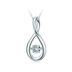 NUBIS Stříbrný náhrdelník s moissanitem
