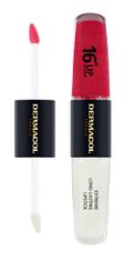 Dermacol Dlouhotrvající dvoufázová barva na rty a lesk 16H Lip Colour (Extreme Long-Lasting Lipstick) 4 + 4 m (Odstín 26)