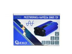 GEKO Měnič napětí 12/230V 300W/600W, čistá sinusovka G17010