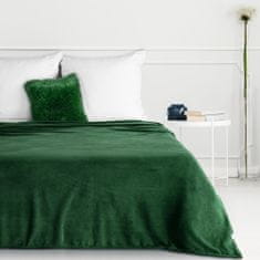 Eurofirany Přehoz na postel SIMPLE1 150x200 Eurofirany tmavě zelený měkký a lehký