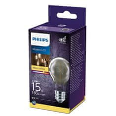 Philips LED Žárovka Philips Vintage Classic E27 A60 2,3W-15W smoky 2700K nestmívatelná