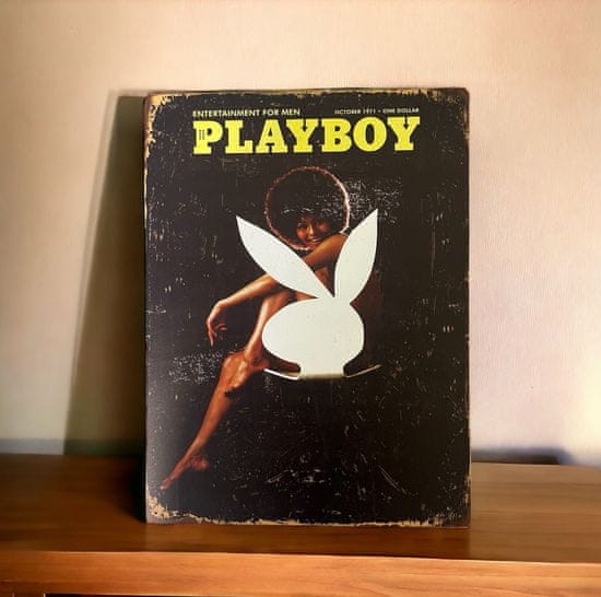 AUR PLAYBOY retro 40x30 plechová cedule