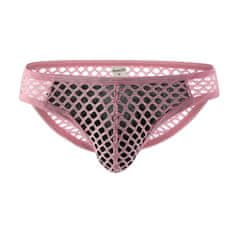 Temptly Sexy pánské síťované slipy růžové velikost XL
